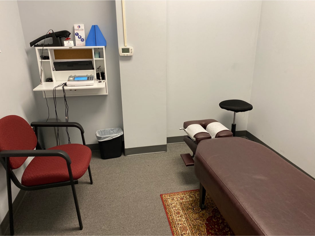 chiropractor Glen Mills PA | Wilmington chiropractors | State Line Chiropractic room
